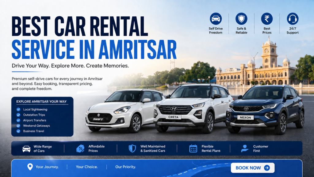 Best Car Rental Service in Amritsar – Drive with Confidence at Mahal Self Drive